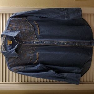 Men's Alan Jackson Collection Western Shirt Denim
